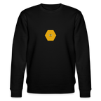 Bee & honeycomb organic cotton men's sweatshirt - black