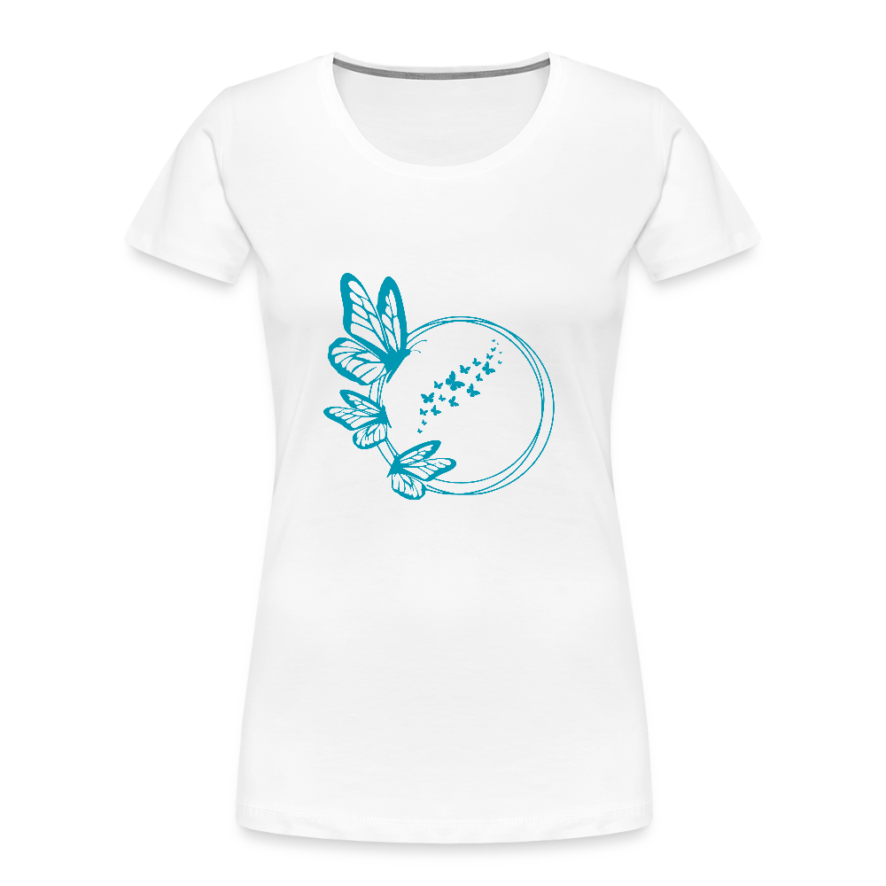 Butterflies women’s Organic cotton T-Shirt - white