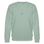 Snowflake organic cotton women's sweatshirt - aloe