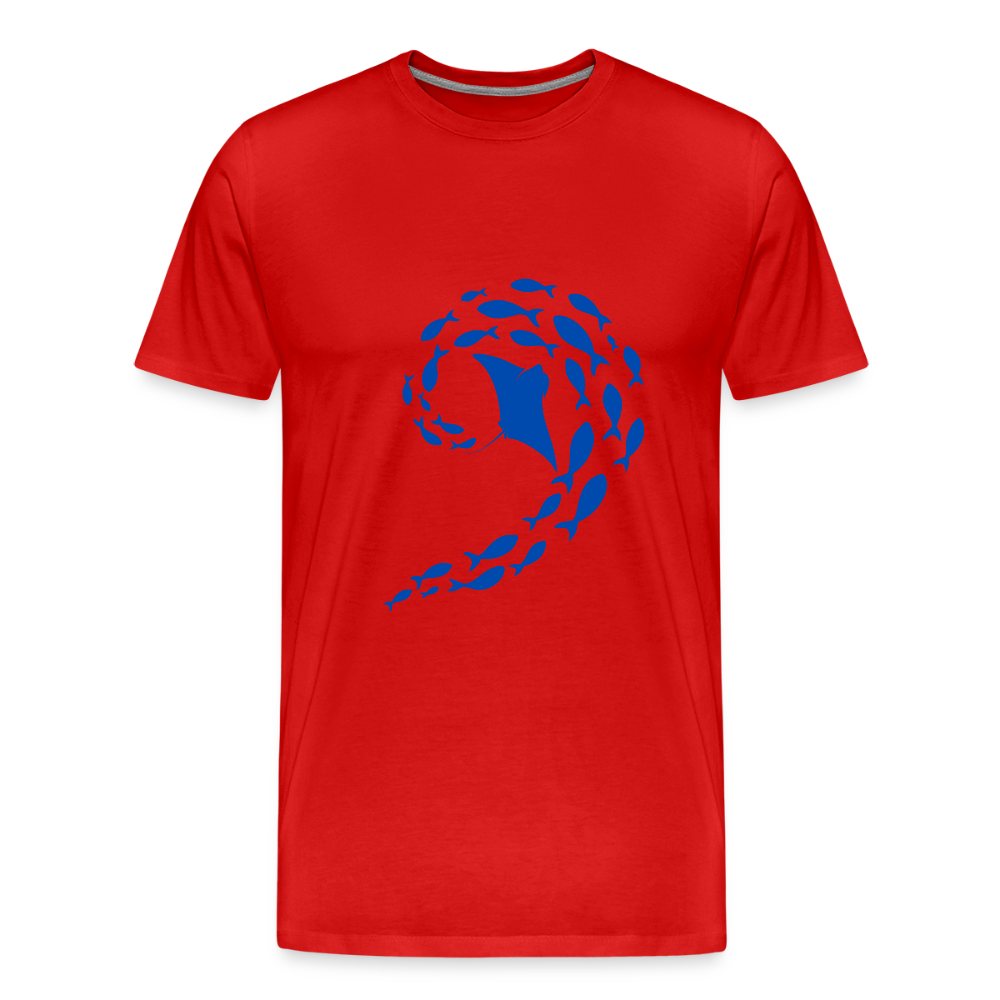 Ocean dance men’s Organic cotton T-Shirt - red