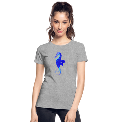 Seahorse Women’s organic cotton T-Shirt - heather grey